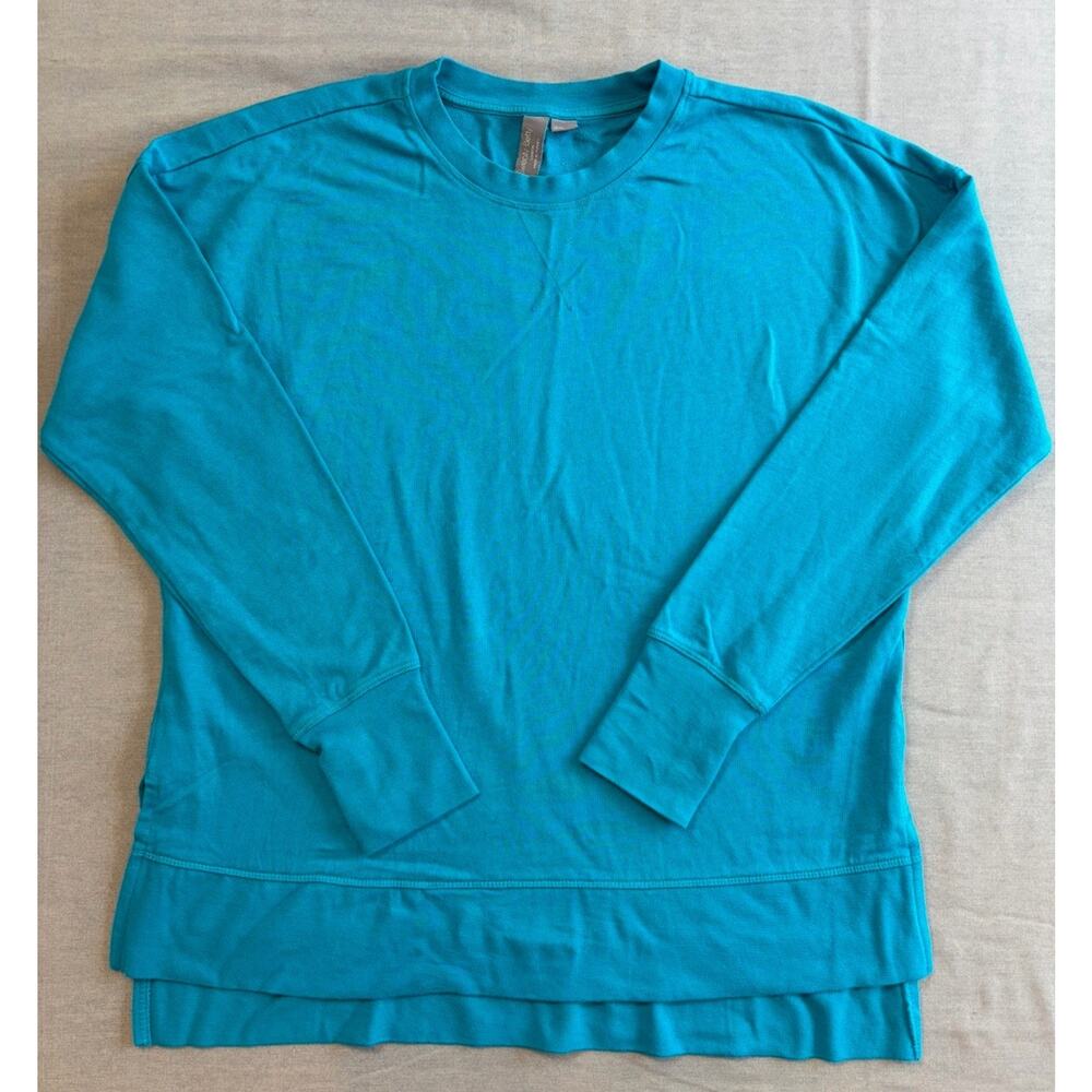 Sweaty Betty M Medium‎ Sweatshirt Blue Crew Neck Long Sleeve Womens US:8